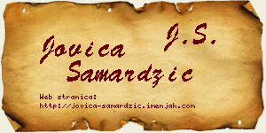 Jovica Samardžić vizit kartica